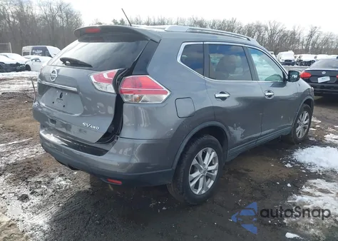 2015 Nissan Rogue Sv z USA, uszkodzony, nr VIN KNMAT2MV7FP584409